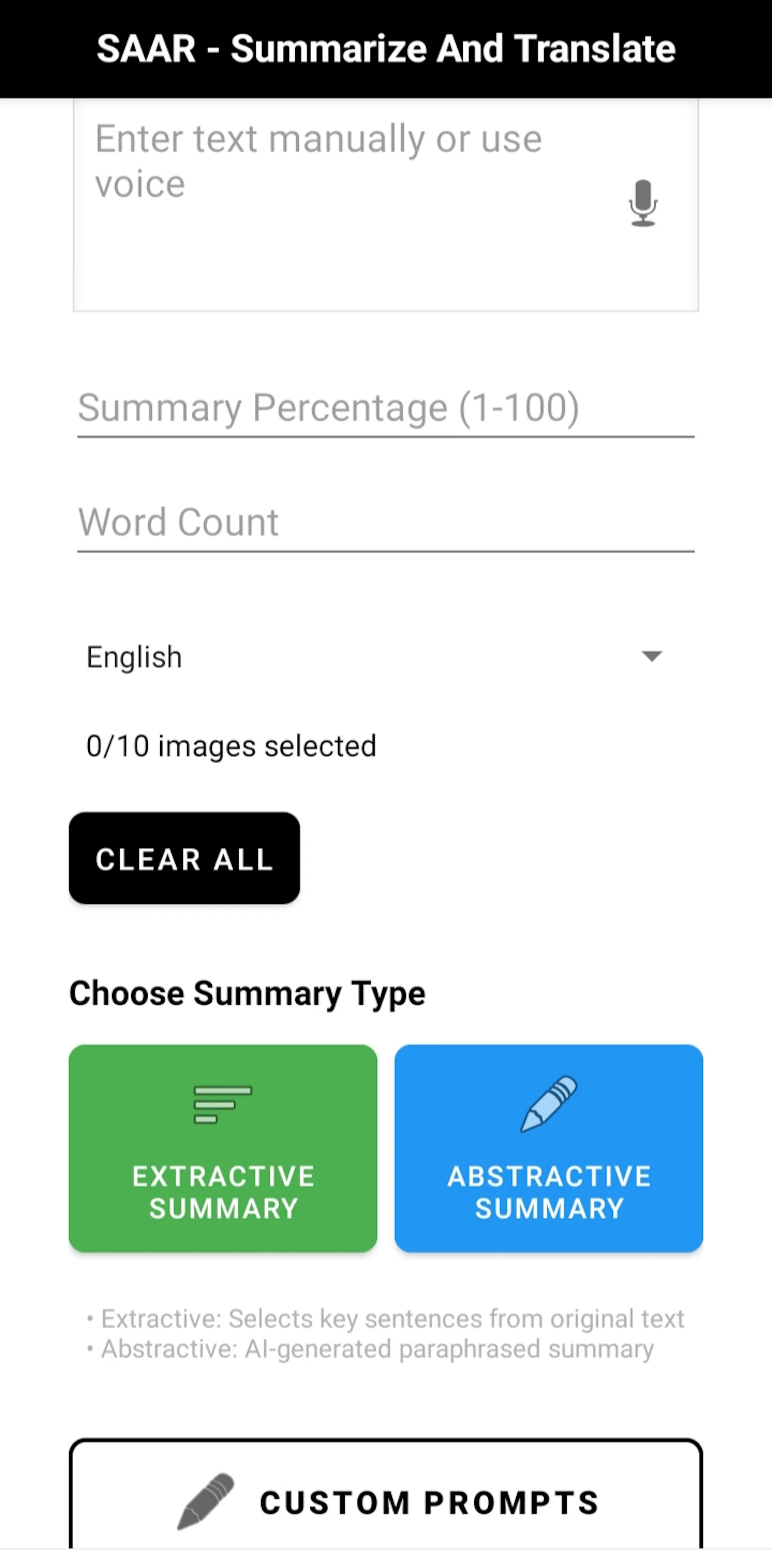 SAAR - Summarize And Translate  screenshot 5