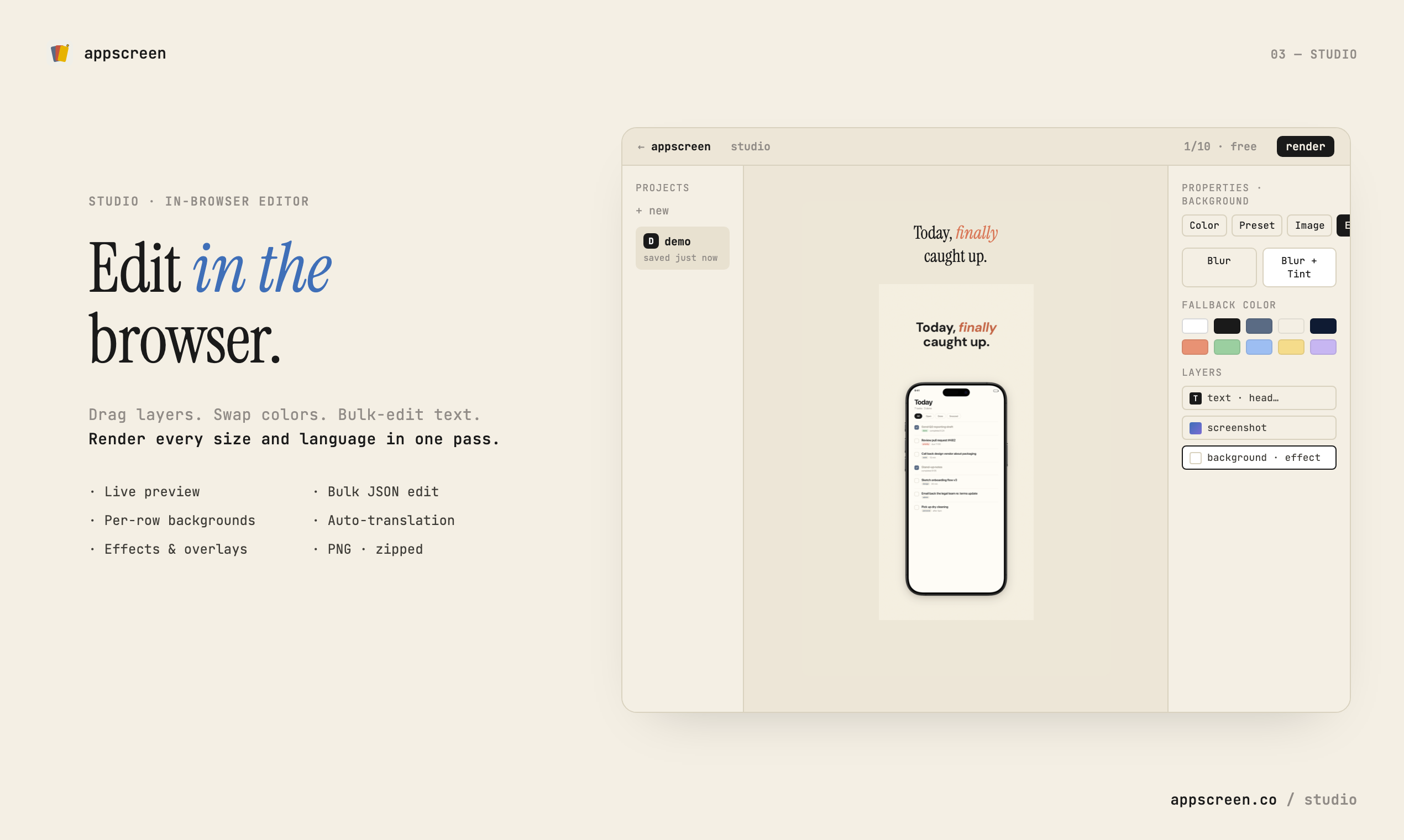AppScreen.co, Store Screenshot Generator gallery image