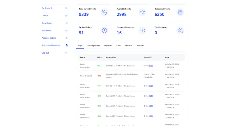 LoyaltyX – WooCommerce Points & Rewards gallery image