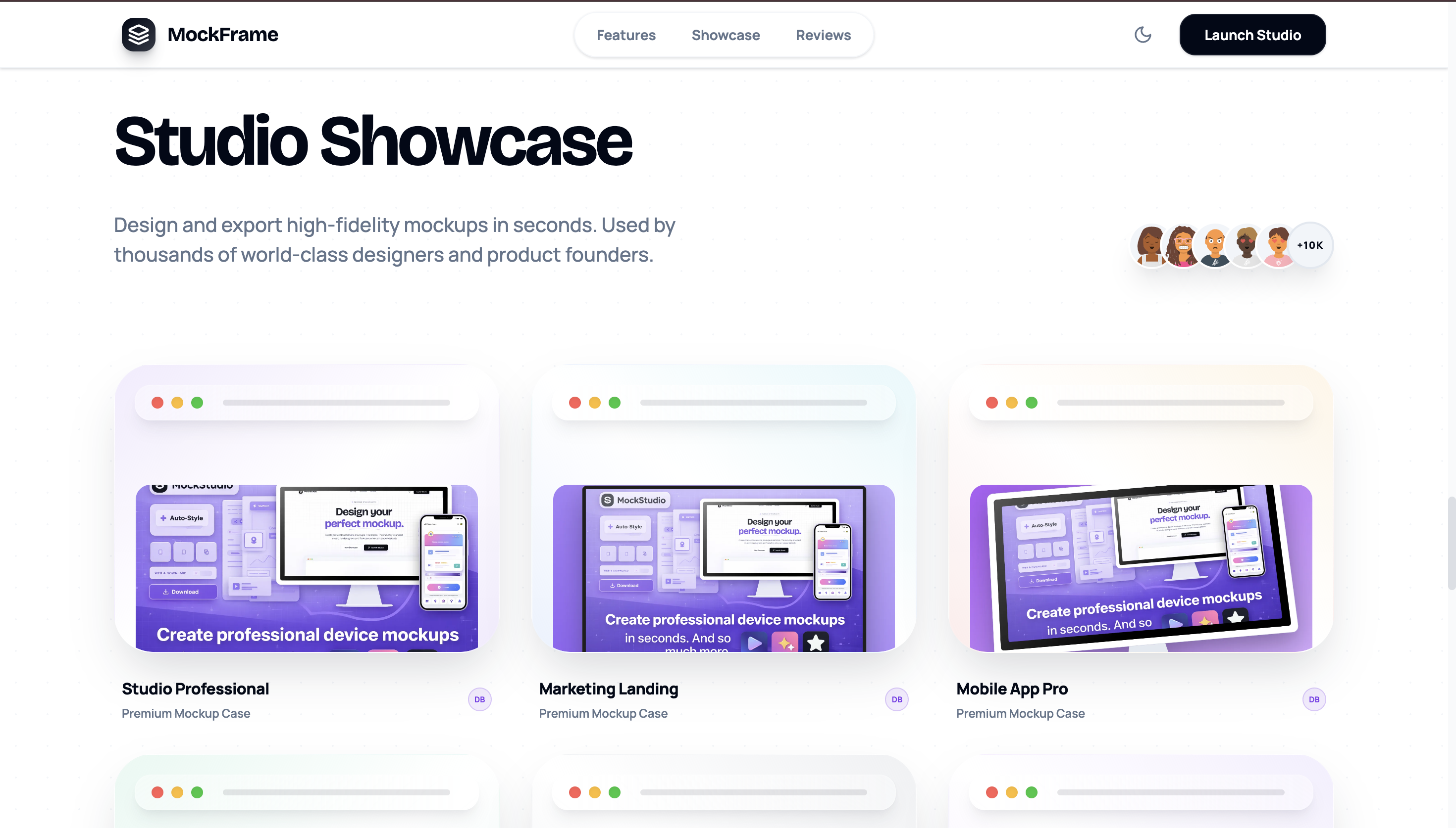 MockFrame - Screenshot 3 showing product features and functionality