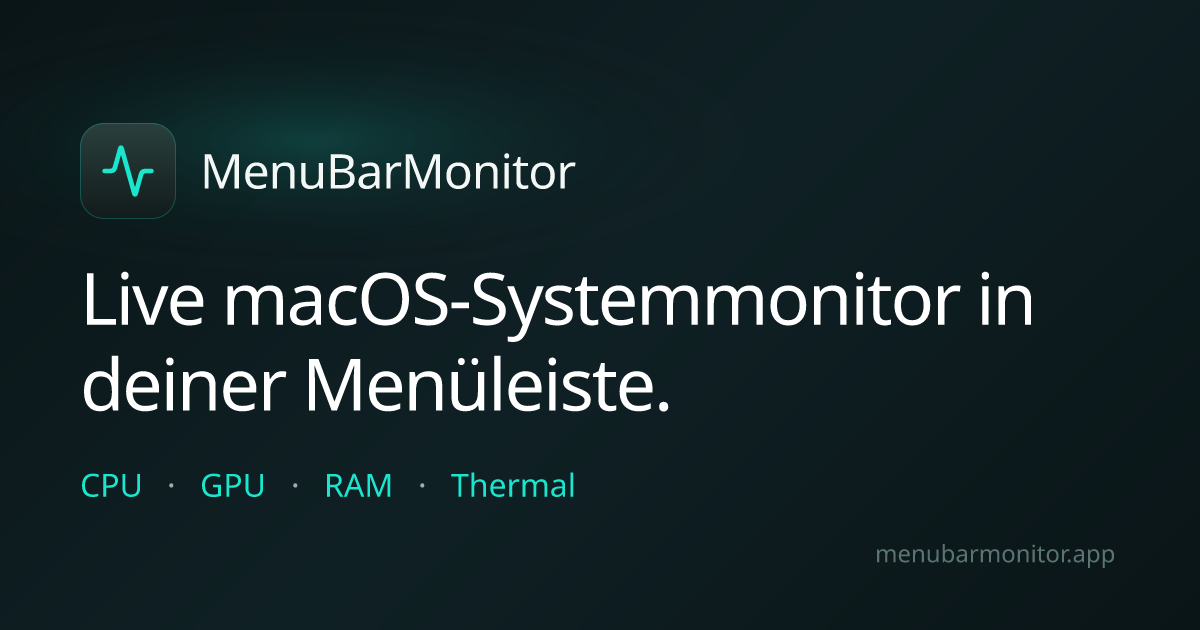 MenuBarMonitor Mac Hardware Tracking gallery image