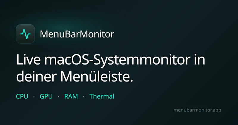 MenuBarMonitor Mac Hardware Tracking screenshot 1