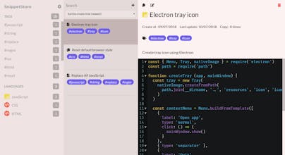 Snippet Store gallery image
