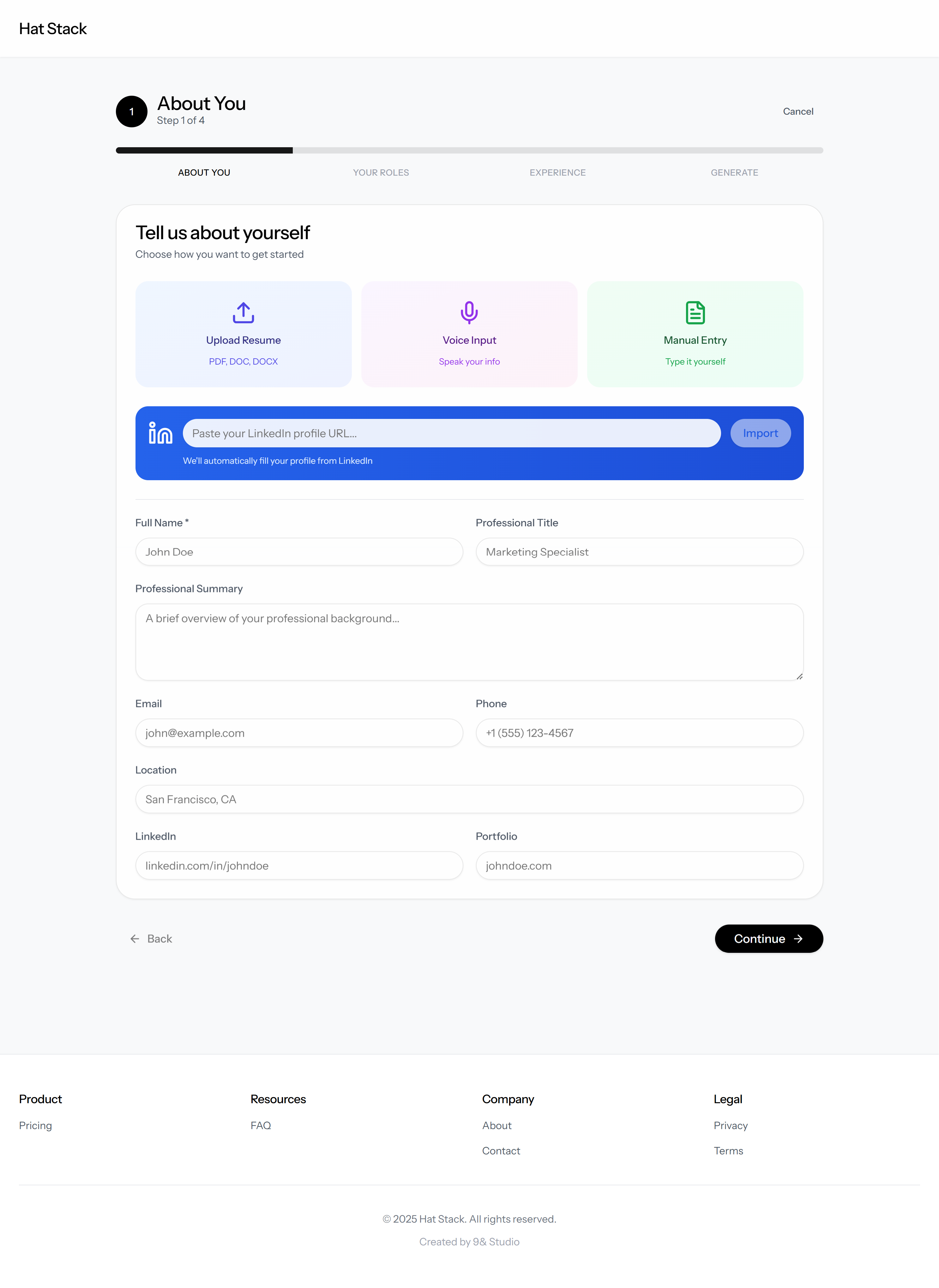 Hat Stack - Screenshot 3 showing product features and functionality