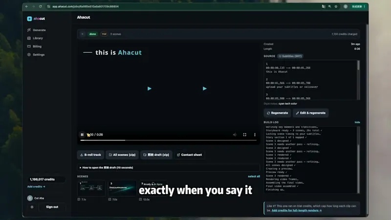 Ahacut screenshot 1 (video preview)