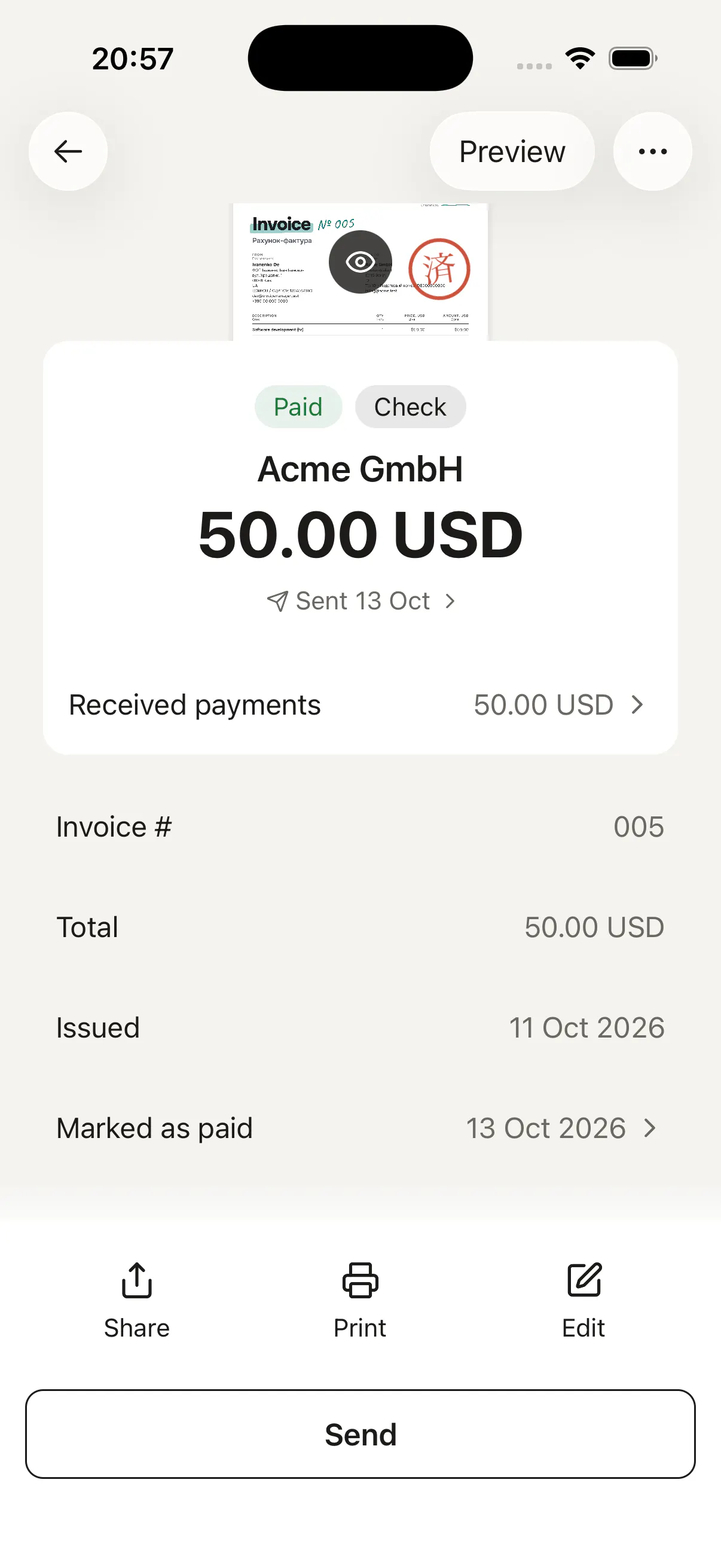 Maneiki Invoices gallery image