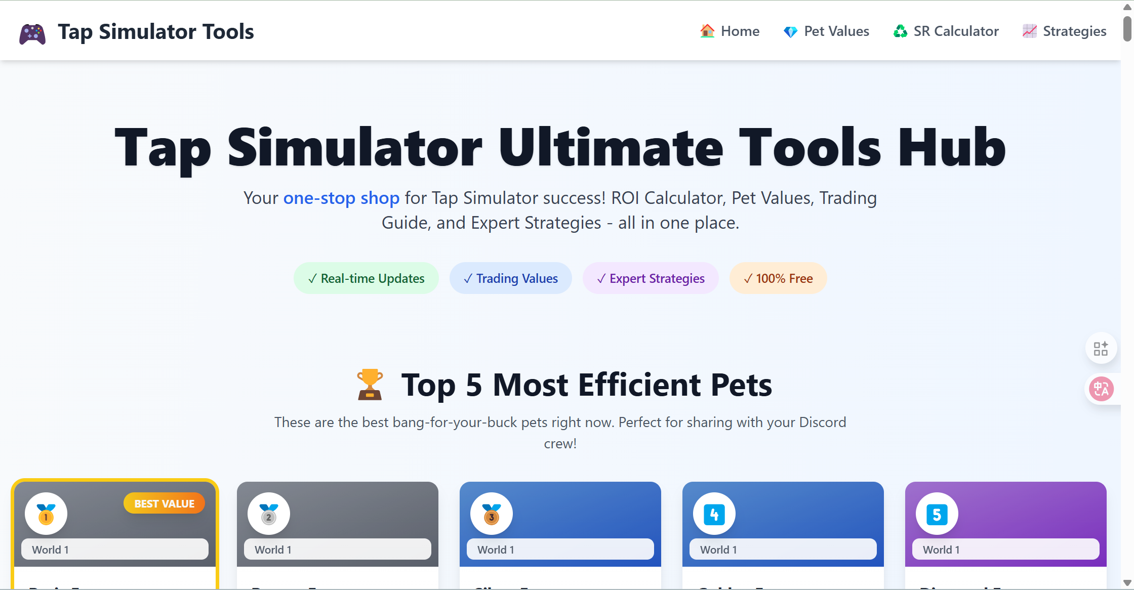 Tap Simulator Ultimate Tools Hub