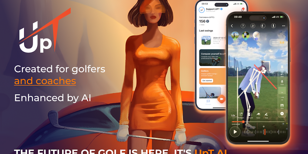 UpT.ai, an app for golfers and coaches