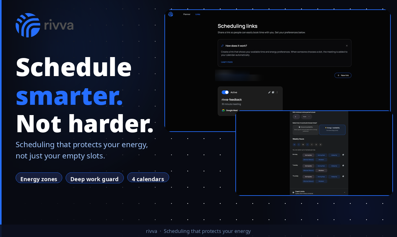 rivva scheduling links gallery image