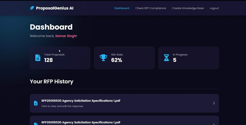 ProposalGenius AI screenshot 2