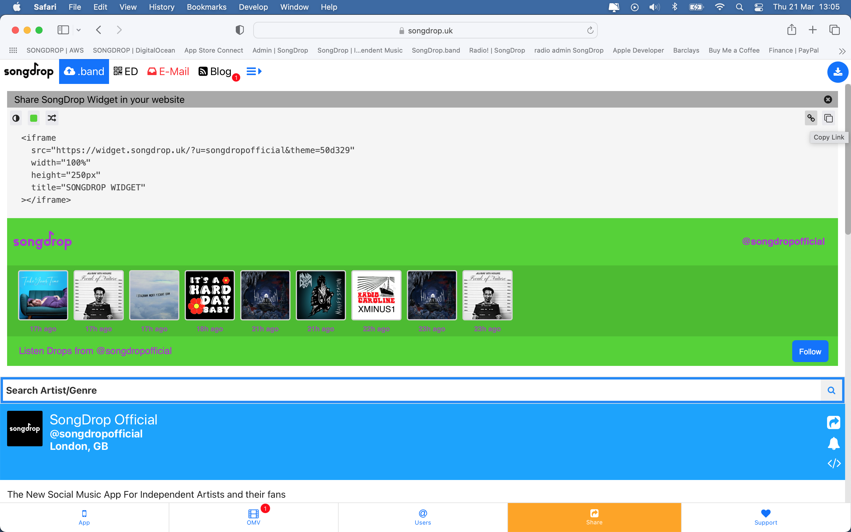 Widget Songdrop media 7