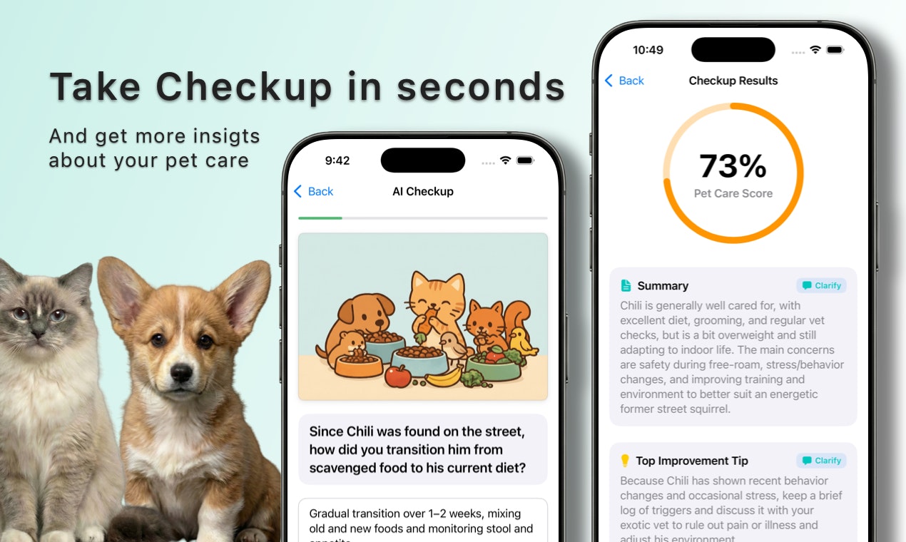 PetCareGPT - Screenshot 3 showing product features and functionality