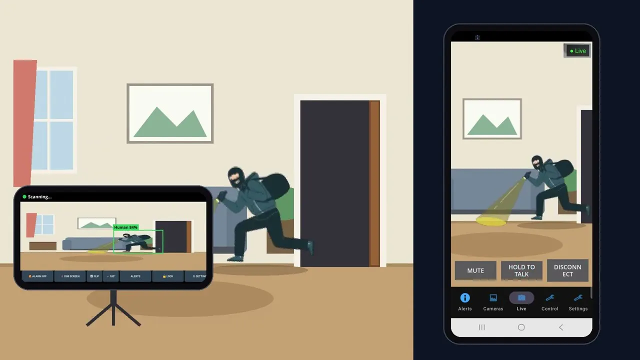 Human Detector Security Camera Android  gallery image