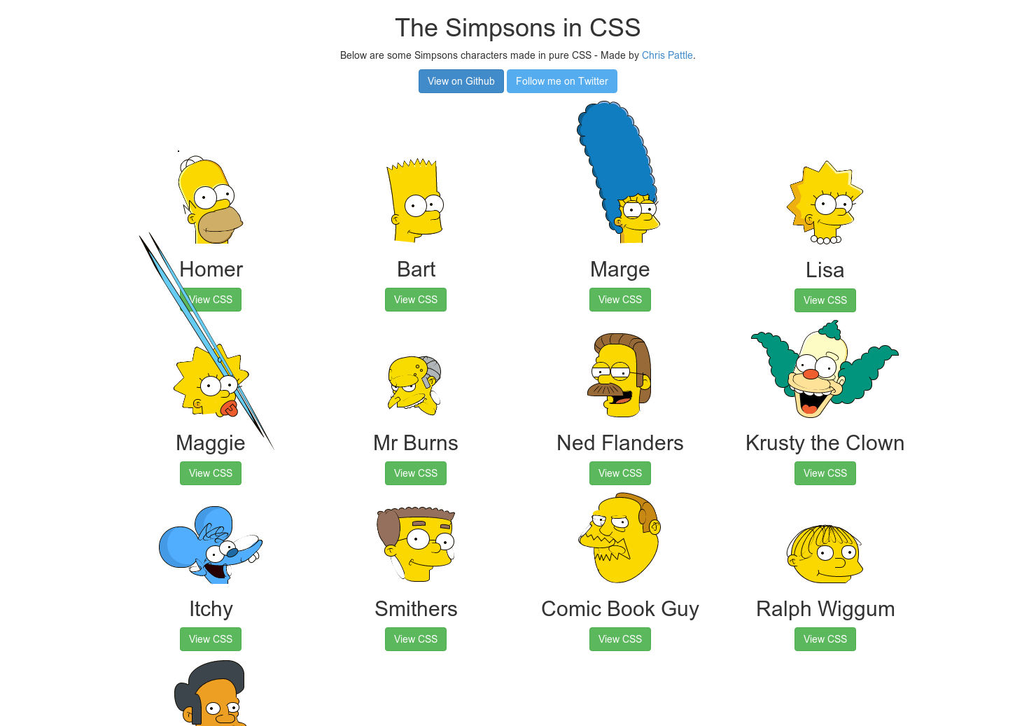 The Simpsons in CSS