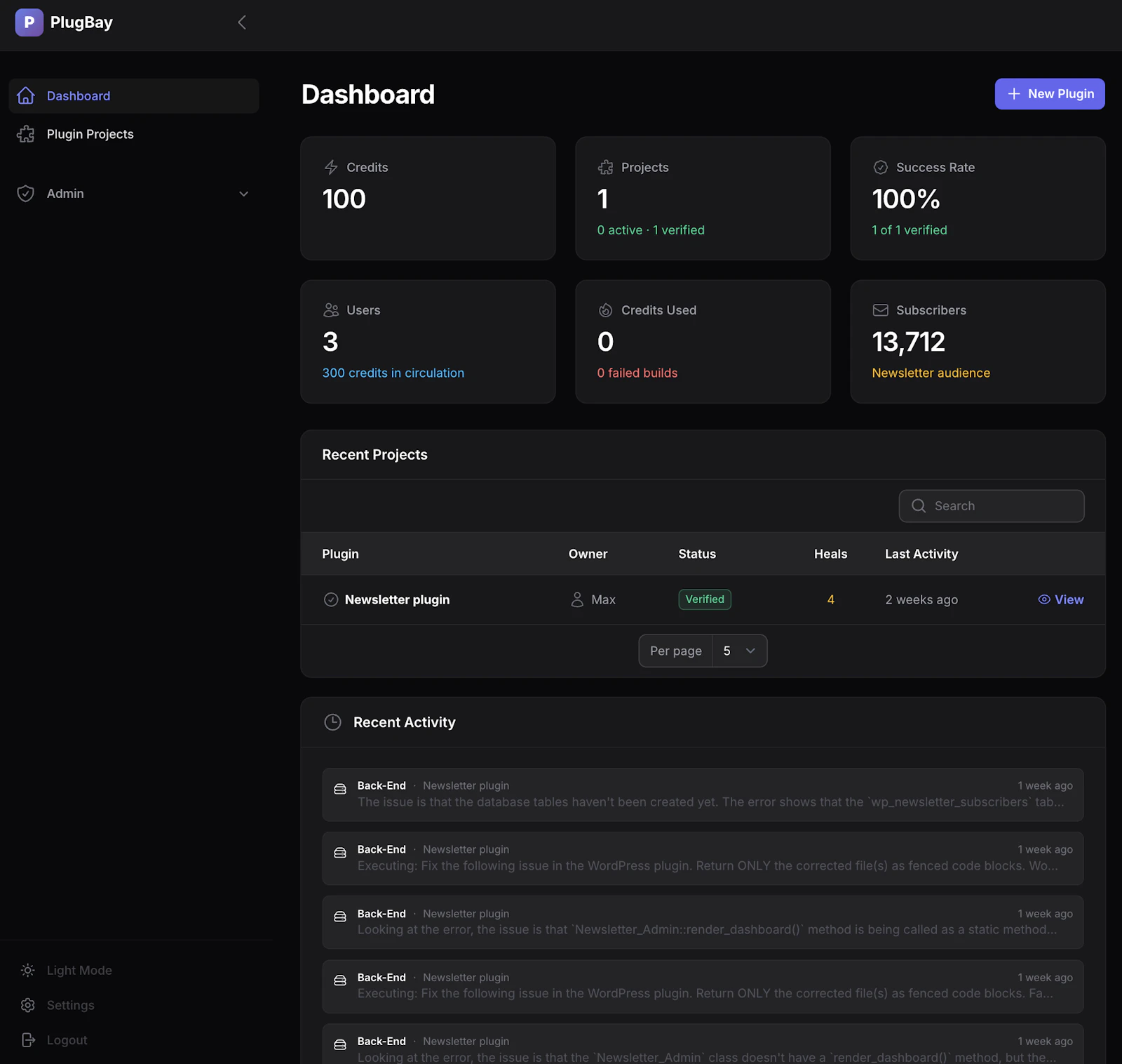 PlugBay: AI WordPress Plugin Builder screenshot 1