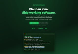 Canopy Seed — No code bespoke software gallery image