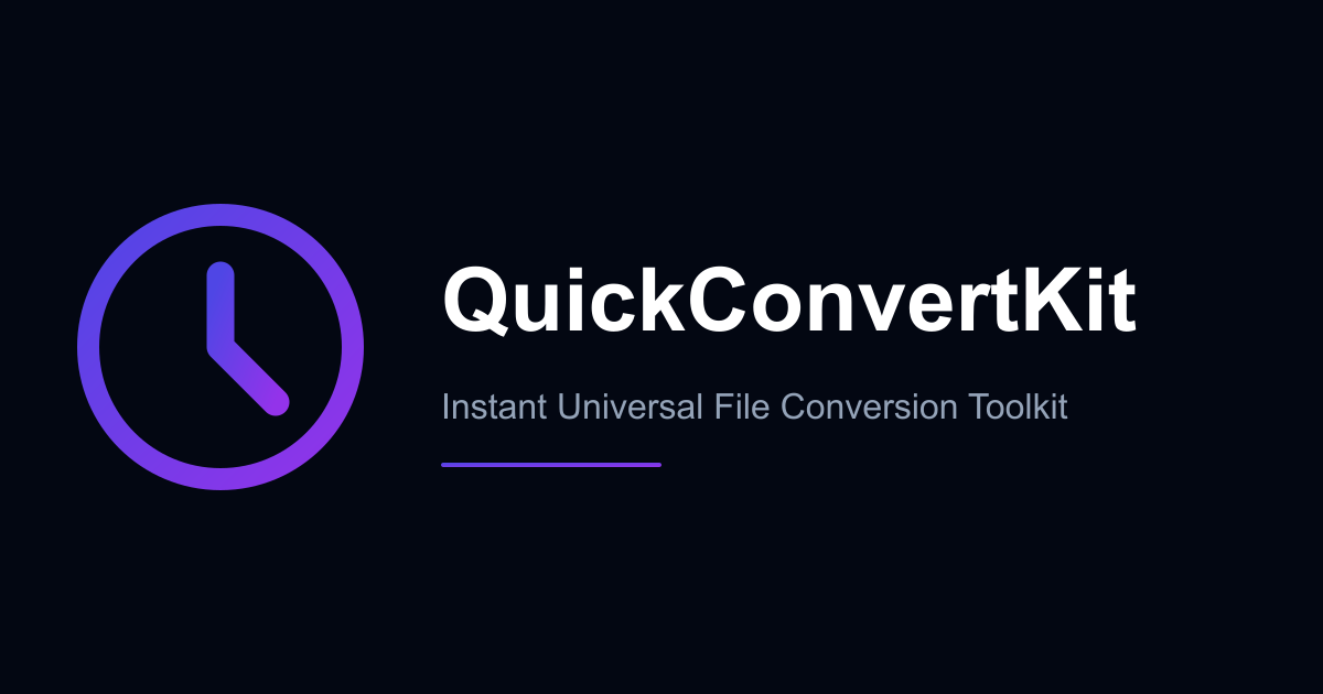 QuickConvertKit - Main product screenshot demonstrating key features and user interface