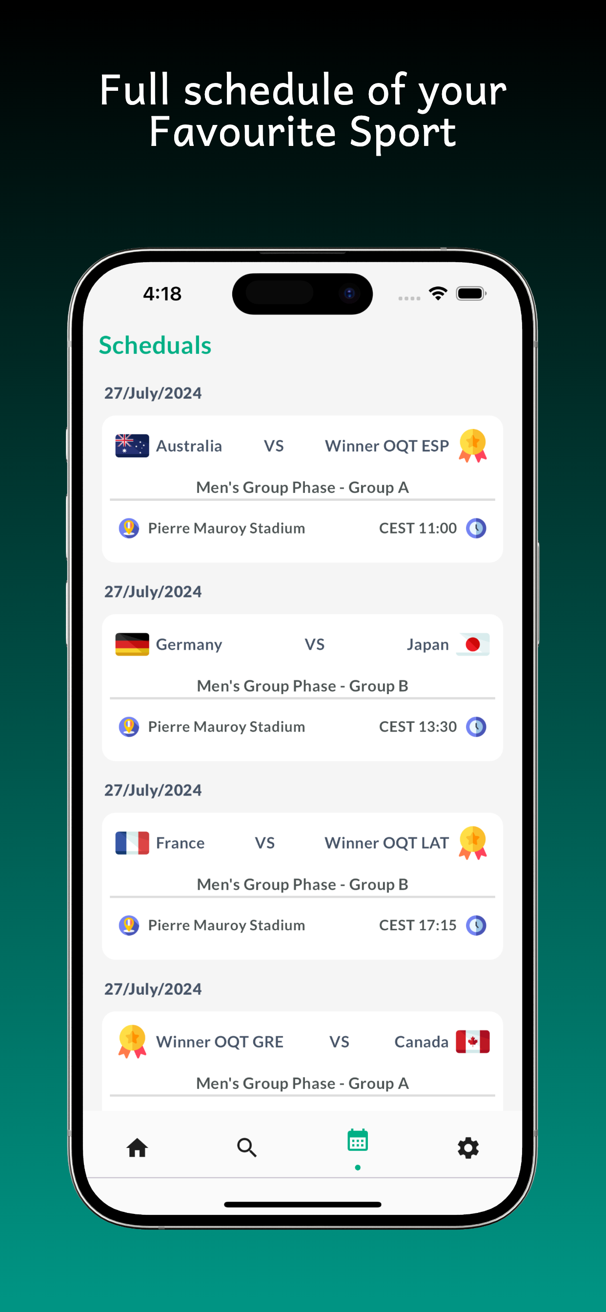 وسائط OLYREC - ALL GAMS AWARRY APP - فهم جميع ألعاب الأولمبية من خلال تطبيق Olyrec 4