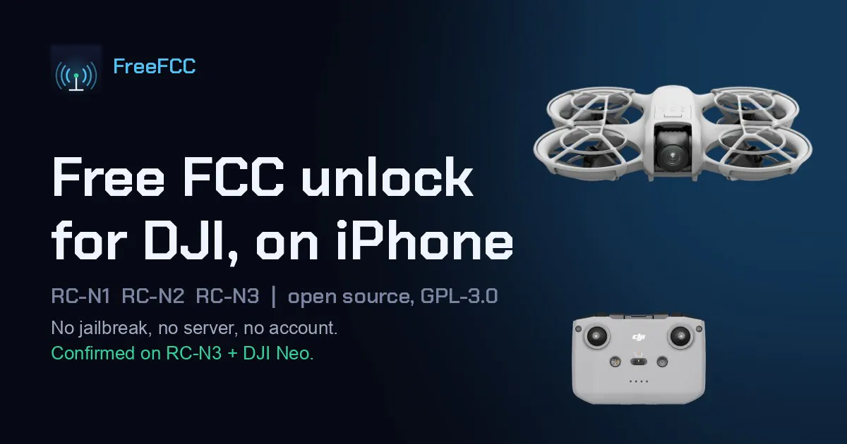 DJI FCC Unlock for iOS gallery image