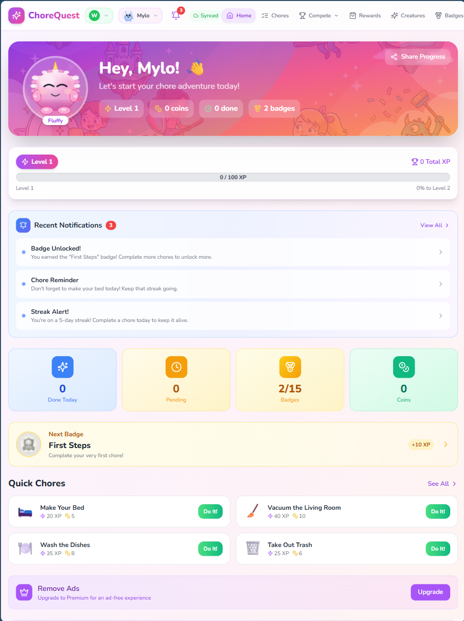 ChoreQuest - Screenshot 5 showing product features and functionality