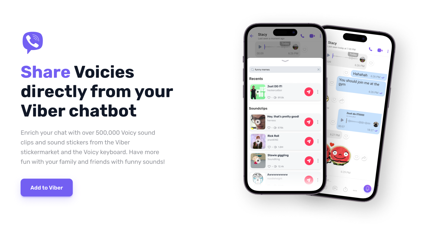 Voicy Viber Sounds Bot media 1