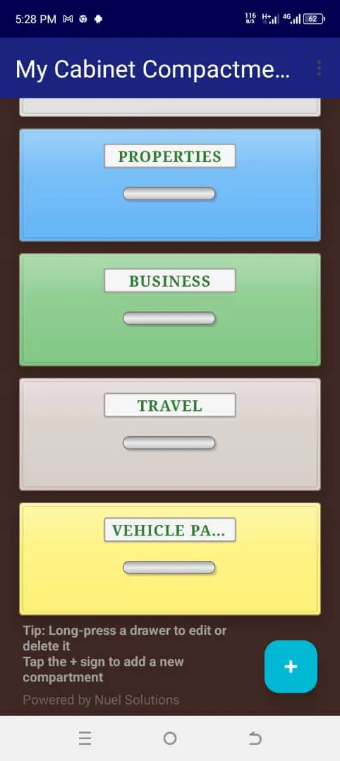 My Mobile Cabinet Android App