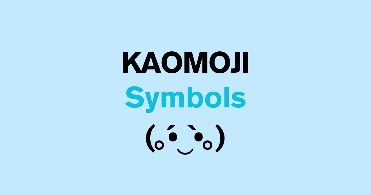 Kaomoji Symbols gallery image