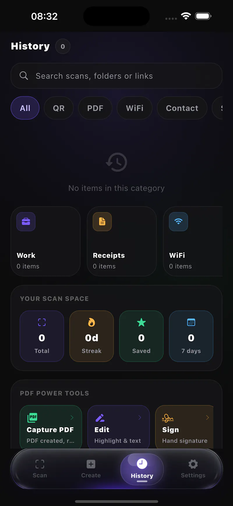 ScanSpace: QR PDF Tools screenshot 2