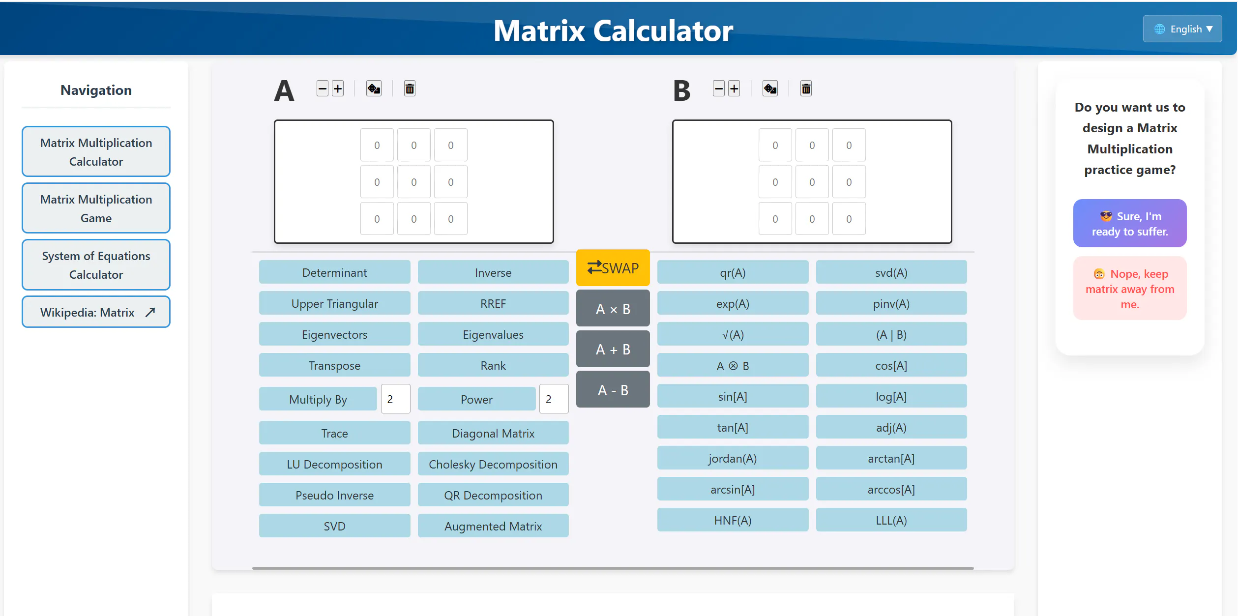 Matrix Calculator gallery image