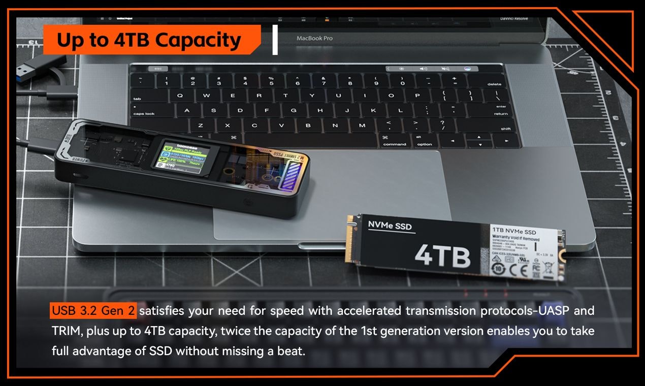 Dockcase Explorer Edition Pro - Büyük bir beyinli şık bir SSD muhafazası medya 3
