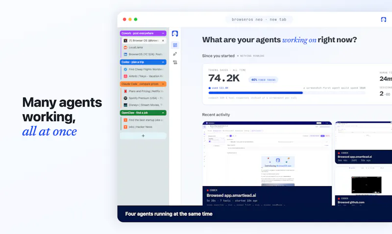 BrowserOS neo screenshot 4