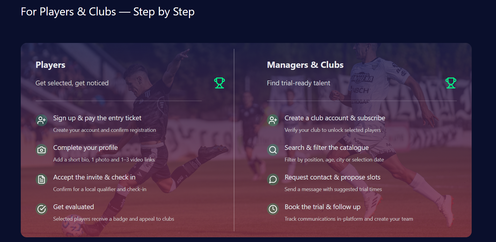 GoalConnect - Players Scouting Platform gallery image