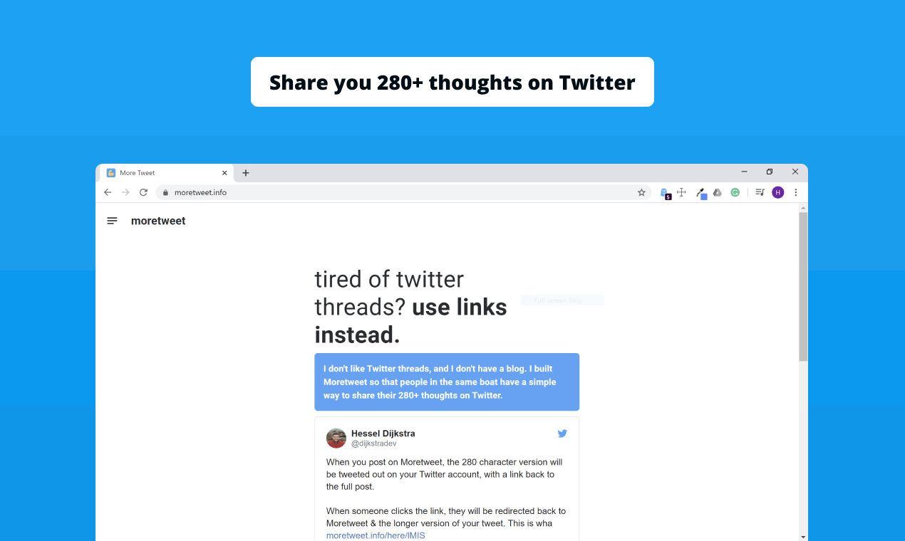 Moretweet gallery image