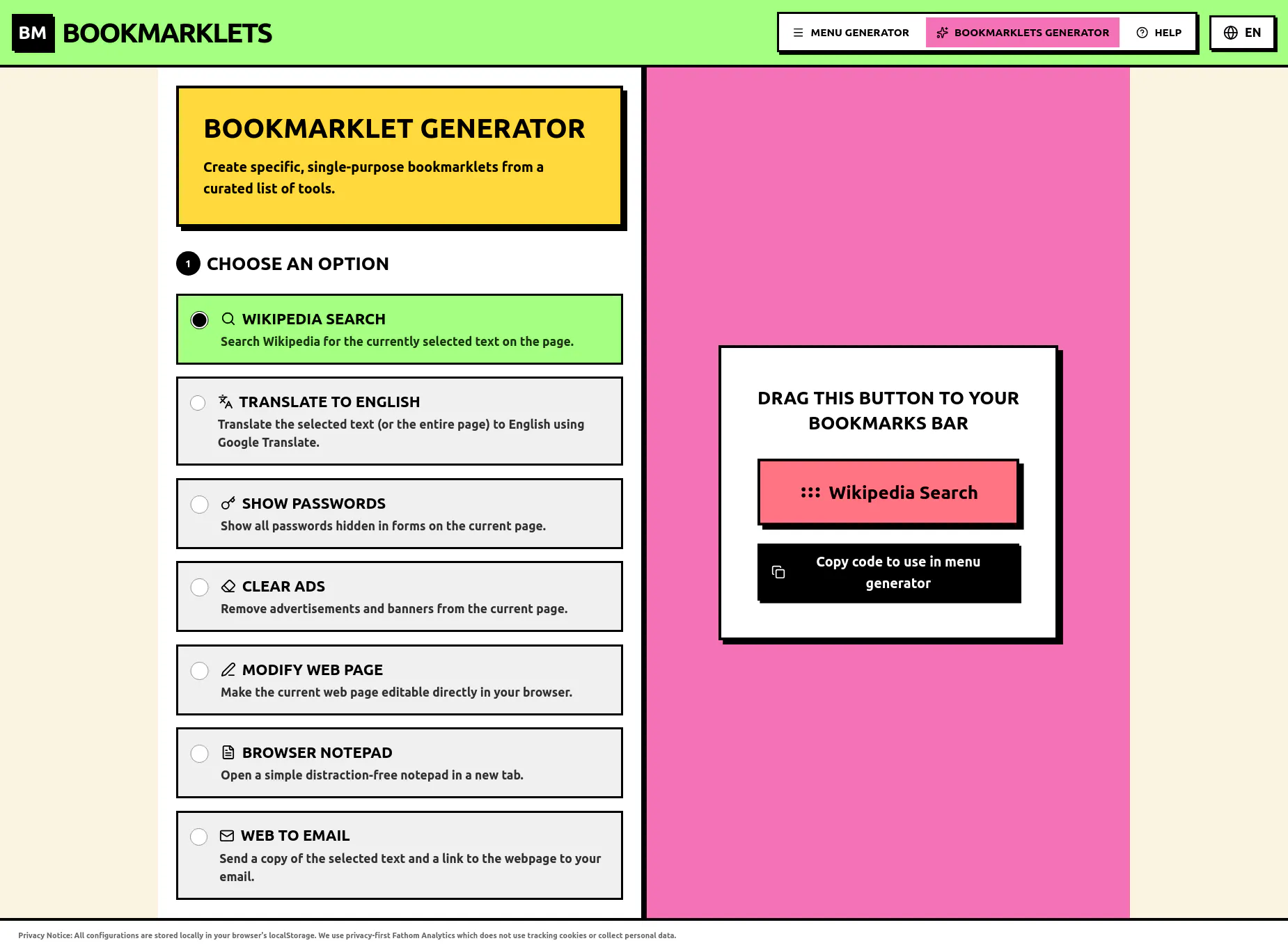 Bookmarklets gallery image