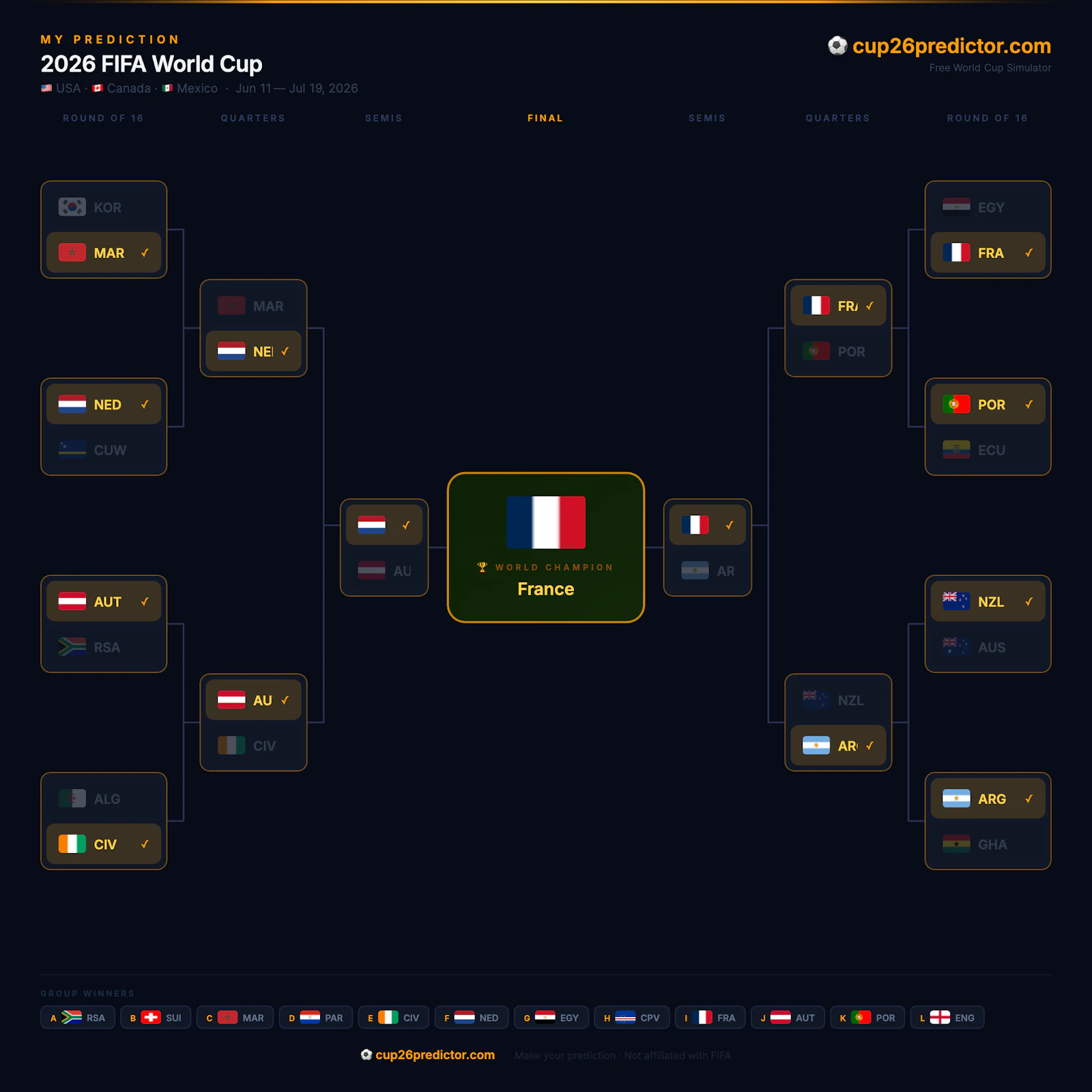 Cup26Predictor screenshot 2