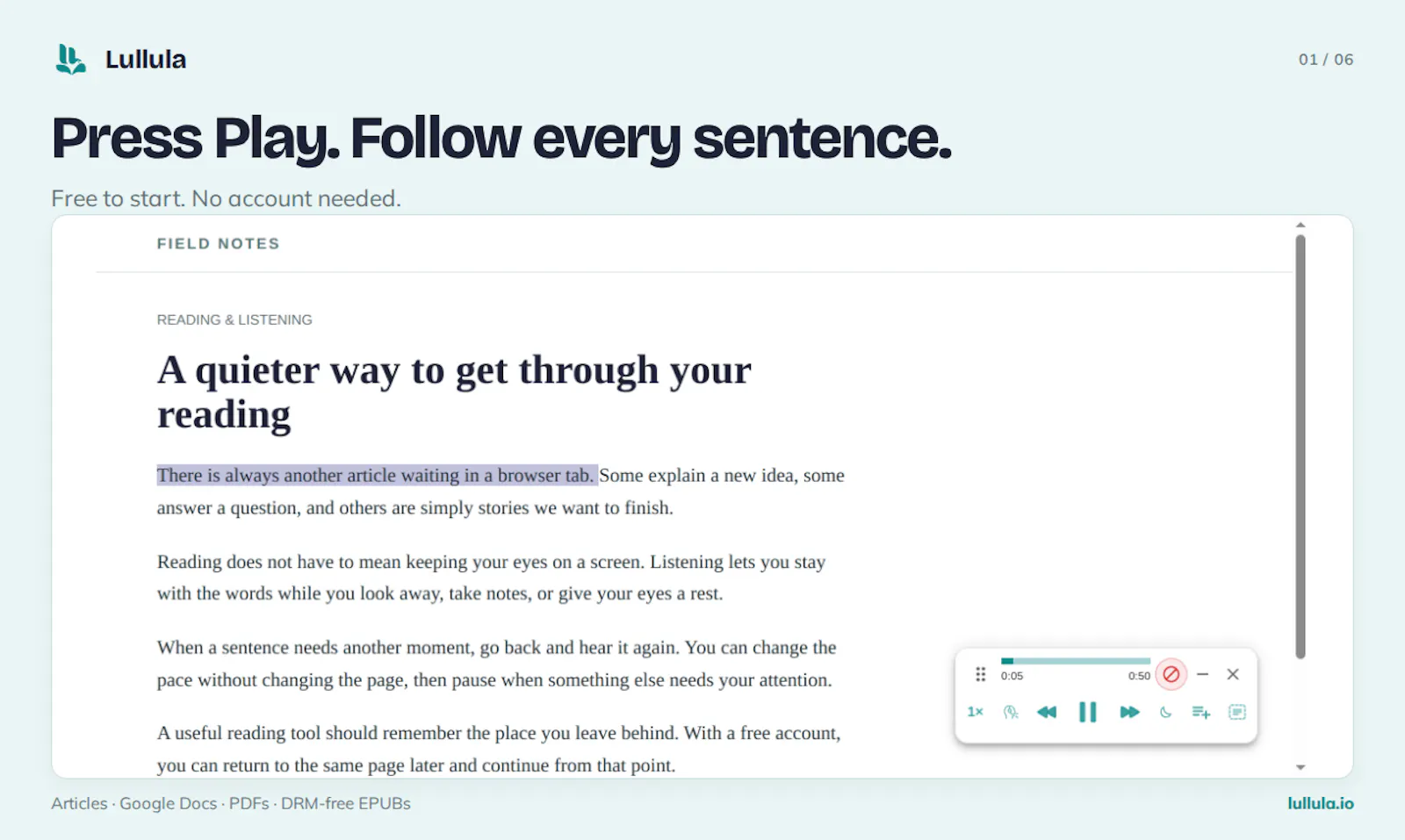 Lullula screenshot 2
