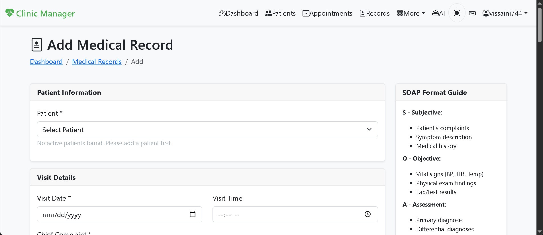 Clinic Management Website gallery image