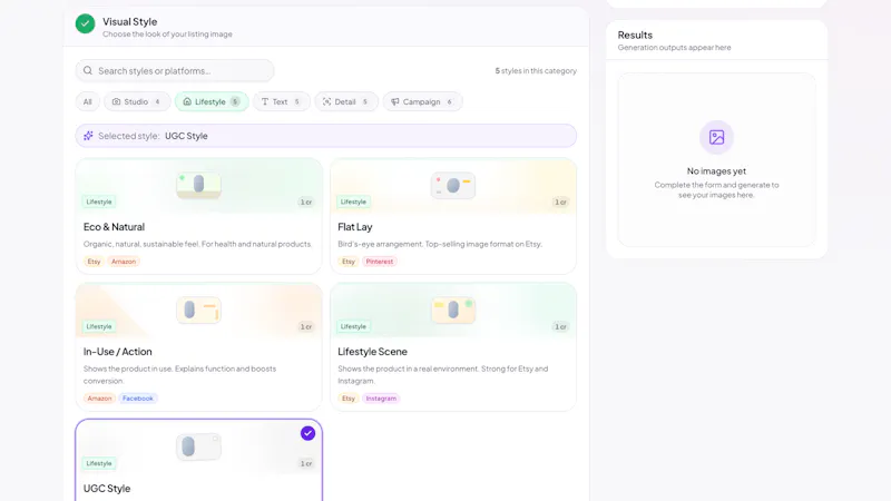 quyash - AI product visuals in 60 sec. screenshot 4