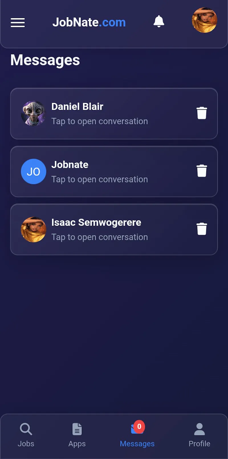 JobsNate screenshot 2