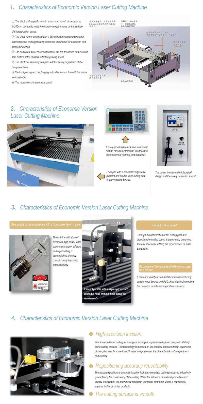 Co2 Laser Cutting Machine ETL-C13090 screenshot 2