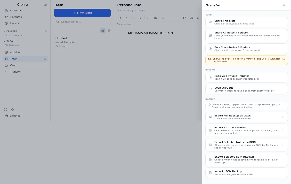 Ciphra —Your ideas, device, Your control gallery image