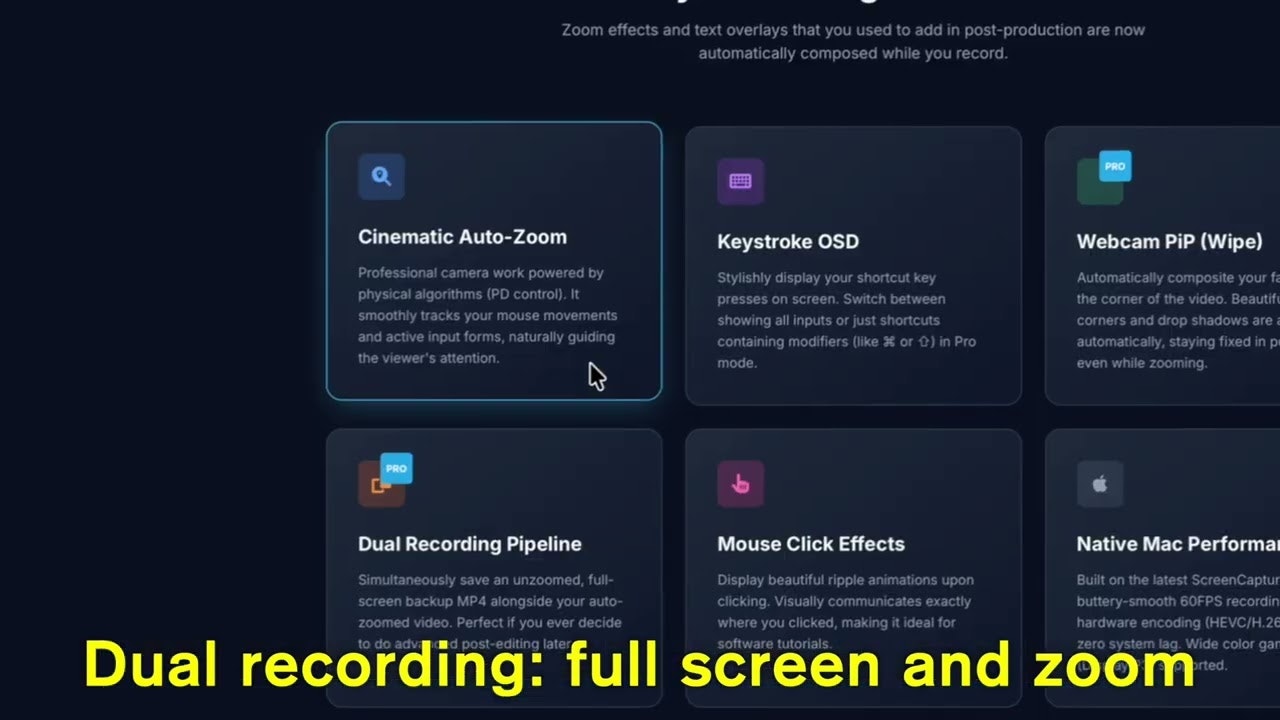 FocusCast - Auto-Zoom Screen Recording gallery image
