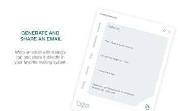 Bize - business email writing tool gallery image