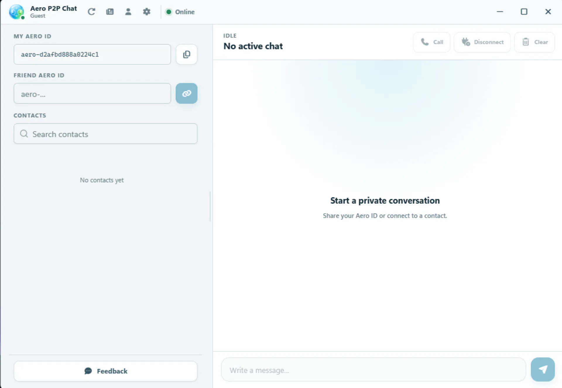 Aero P2P Chat gallery image