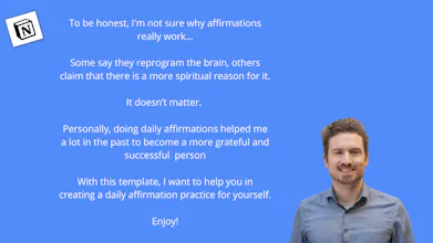 Gratitude & Affirmation Notion Journal gallery image