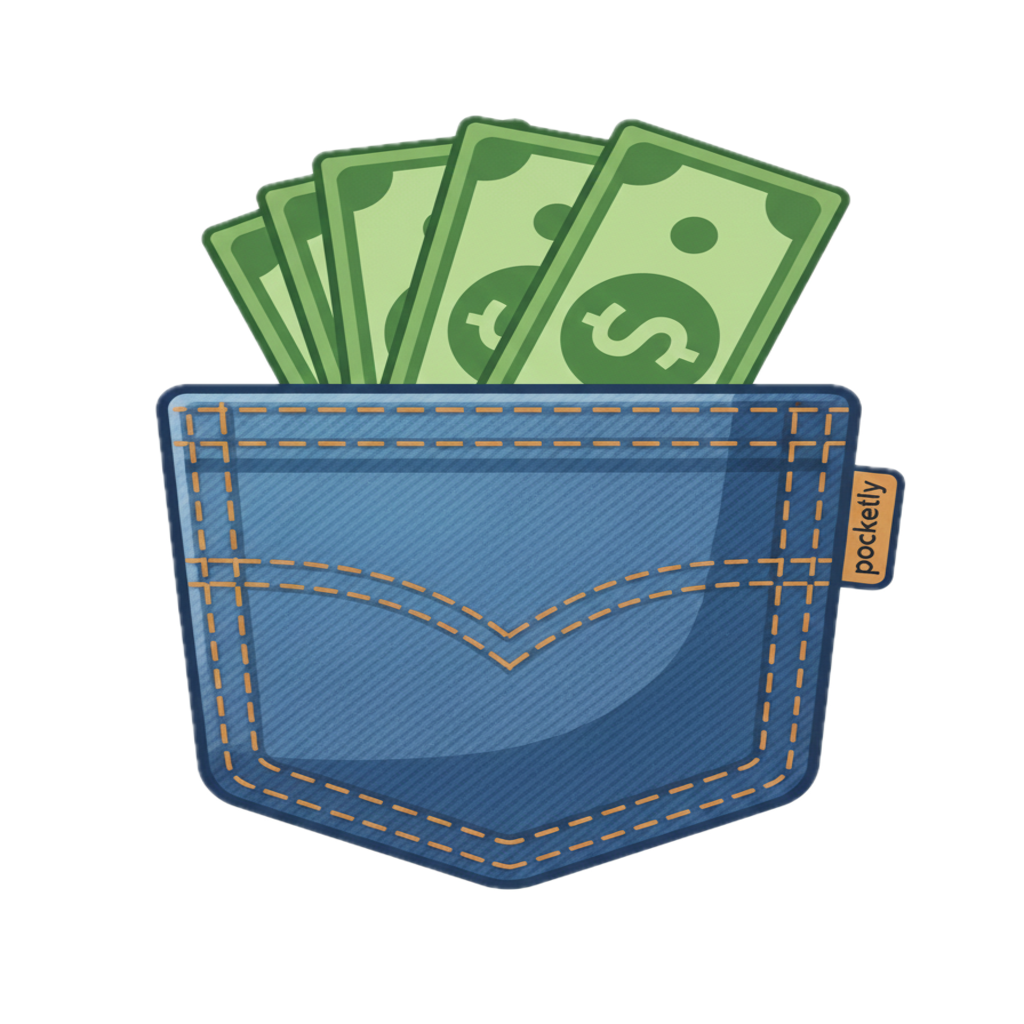 Pocketly — Expense Tracker for iOS - Product Hunt launch logo and brand identity