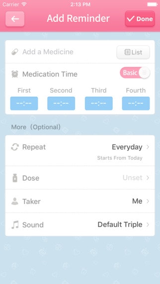 iCare · Medication Reminder gallery image