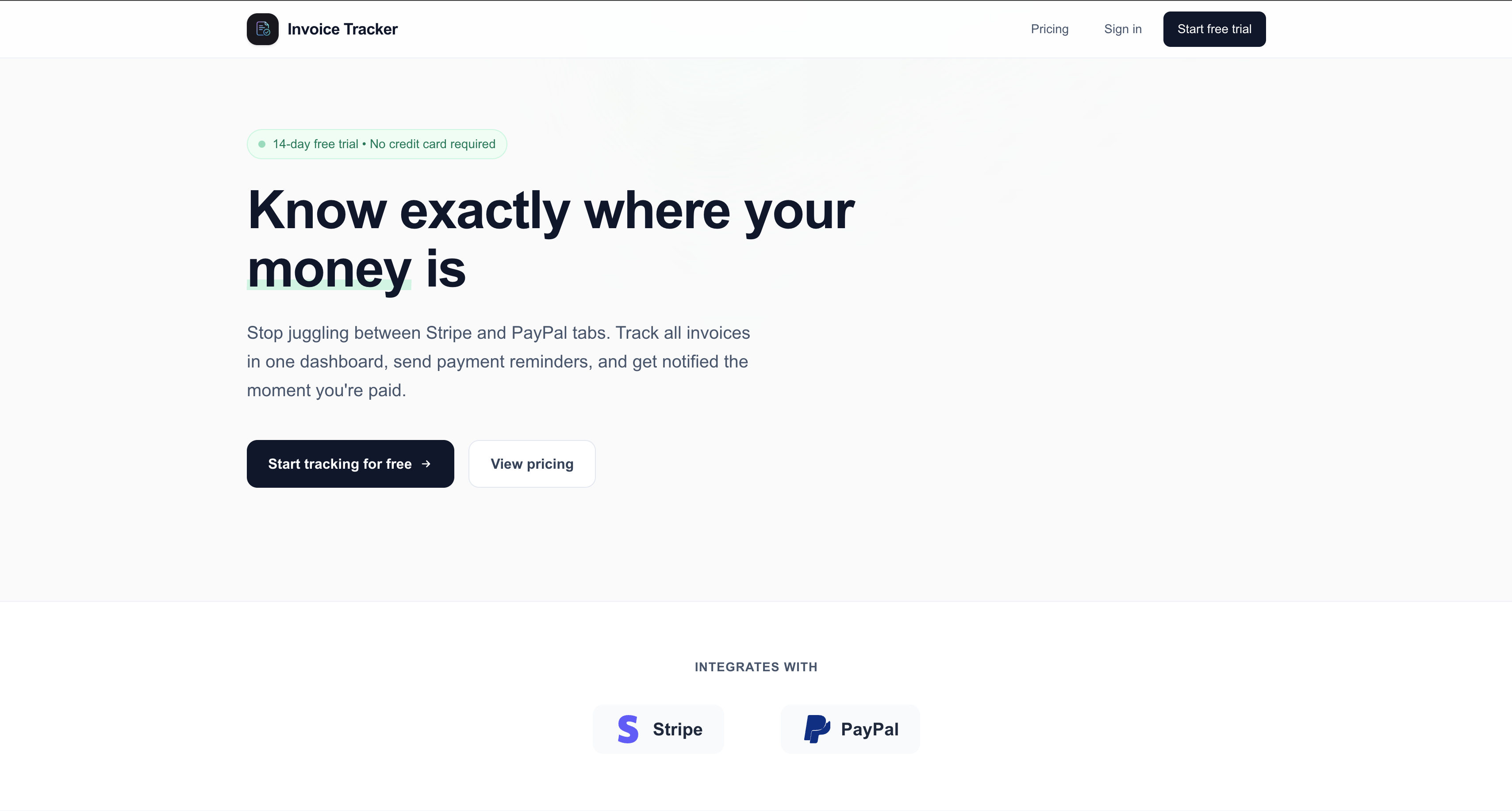 Invoice Tracker - Screenshot 5 showing product features and functionality