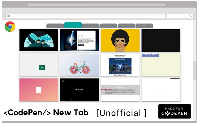 [Extension] Codepen New Tab gallery image