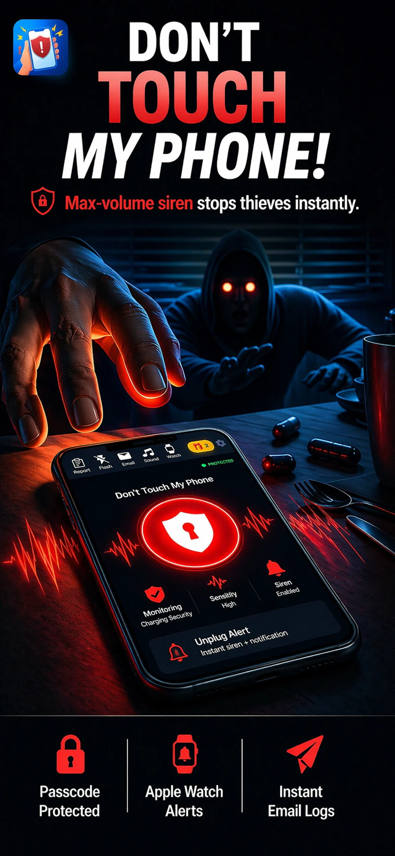 WTMP — Who Touched My Phone screenshot 1
